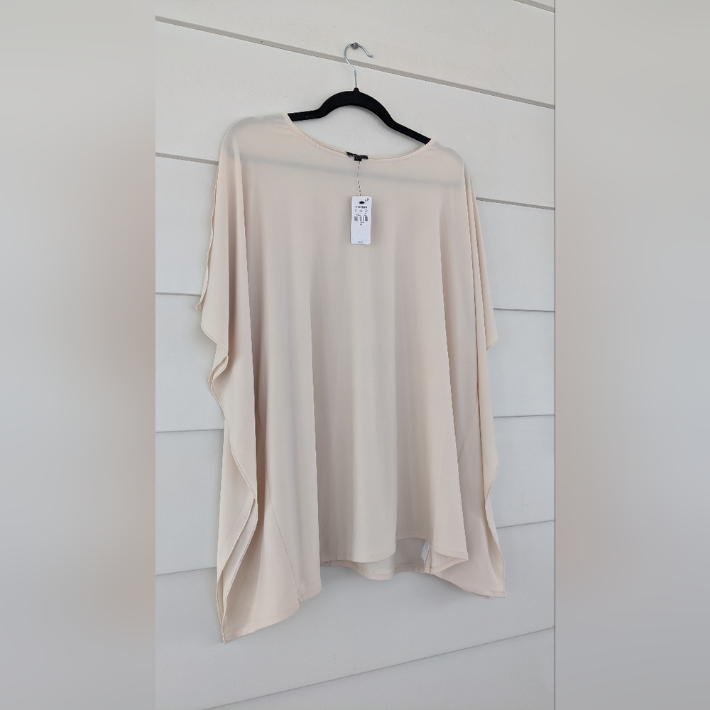 Express Relaxed crew neck draped tee, XL